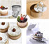 Stainless Steel 3D Cake Molds with Pusher Lifter Cooking Rings Set of 4,Baking Dish Bakeware Tools Cupcake Mold Mousse Ring Cheese Tools Salad Cak...