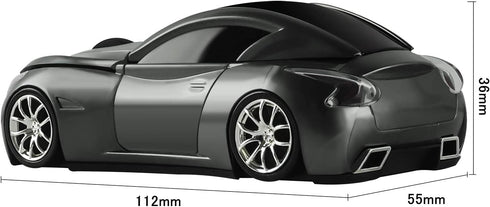 elec Space Cool Sport Car Shape 2.4GHz Wireless Mouse Optical Cordless Mice with USB Receiver for PC Laptop Computer 1600DPI 3 Buttons...