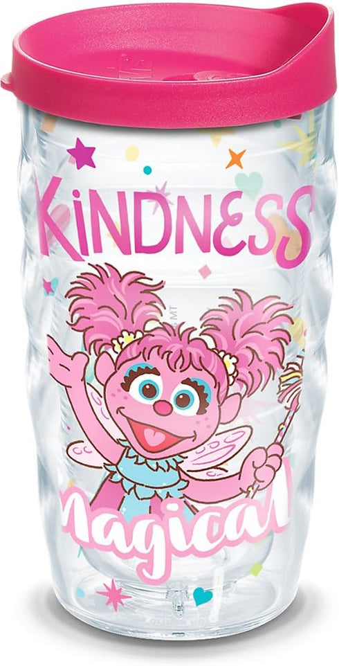 Tervis Sesame Street Made in USA Double Walled Insulated Tumbler Travel Cup Keeps Drinks Cold & Hot, 10oz Wavy, Abby Cadabby Kindness...