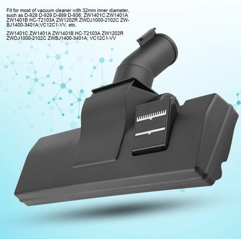 Vacuum Cleaner Head Plastic Adjustable Carpet Floor Brush Nozzle Attachment Tool for Floor Carpet(32mm Inner Diameter),Vacuum Cleaner Parts...
