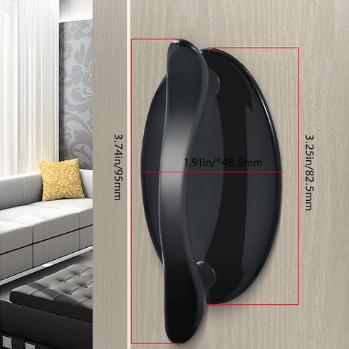 6 Pcs Self-Stick Instant Cabinet Drawer Kitchen Sliding Door Handle Helper Auxiliary Door Window Stick Push Pull Knobs Convenient Opening No Drill...