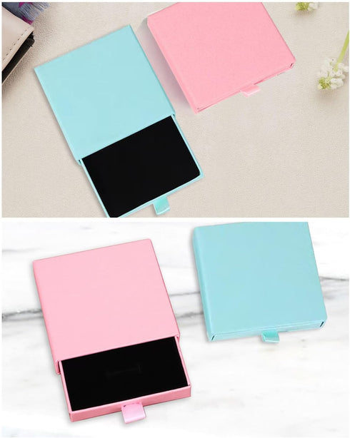 JELIEE 2 Pack Jewelry Gift Boxes Thick Paper Box 3.1x3.1x0.7 Inch Small Gift Boxes Cardboard Jewelry Boxes for Bracelets Necklaces Earrings Ring J...