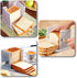 Bread Slicer Adjustable Bread Cutter Foldable Toast Slicer?Bread Slicing Adjustable Toast Slicer Toast Cutting Guide for Homemade Bread Kitchen Ba...