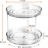 Amolliar 2 Tier 9 Inch Lazy Susan Turntable Organizer for Cabinet,Spice Rack Food Storage Container for Kitchen, Pantry, Fridge, Countertop, Vanit...