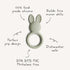 mushie Silicone Baby Teether Toy | Bunny...