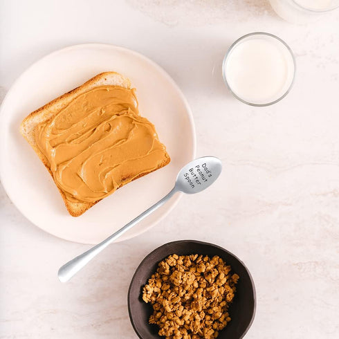 Dad Gifts for Birthday Christmas from Daughter Son Creative Dad’s Peanut Butter Spoon for Father's Day Peanut Butter Lover Gift for Daddy Dads Day...
