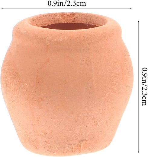 GANAZONO 16 pcs Mini Ceramic Flower Pot Small Clay Small Flower pots Mexican Decor Edible Clay Outdoor pots Ceramic Planter Pot Mini Terracotta Pl...