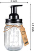Amolliar Mason Jar Foaming Soap Dispenser, Rustproof Stainless Steel Lid,BPA Free Pump, Waterproof Labels, Rustic Farmhouse Decor, Refill Hand Soa...