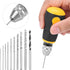 Mini Hand Drill Set, Small Hand Drill with 10Pcs Bits, Portable Micro Drill Tool Nonslip Handle for Art Craft Collection, Manual Hand Drill Set Pr...