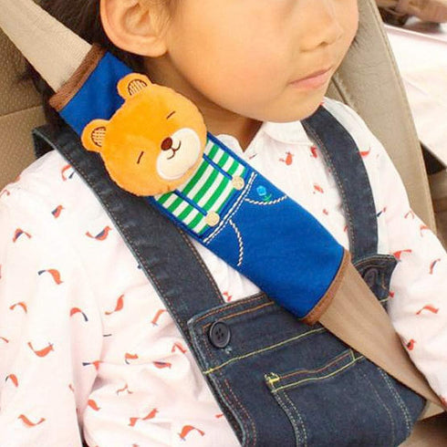Tianmei 2Pcs Cute Cartoon Doll Styling Car Seat Belt Cover Shoulder Strap Pad (Bear)...