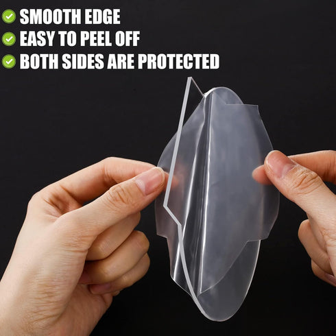 12 Pieces Acrylic Sheet Clear Cast for LED Light Base 0.08 Inch/ 2 mm Thick Panel Board Acrylic Blanks with Double Sided Protective for LED Light ...
