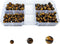 4mm 6mm 8mm Stone Beads Kit for Jewelry Making, Natural Gemstone Round Loose Beads Set for Bracelet Necklace Earring, Tiger Eye 215pcs...