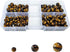 4mm 6mm 8mm Stone Beads Kit for Jewelry Making, Natural Gemstone Round Loose Beads Set for Bracelet Necklace Earring, Tiger Eye 215pcs...