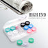 6 Pack Contact Lens Case, Portable Spin Top Contact Lenses Cases with Remover Tool Tweezers Contact Solution Bottle Clear Contacts Storage Kit for...