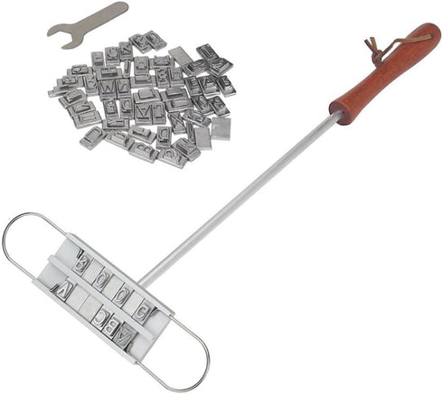BBQ Branding Iron with Changeable Letters Personalized Meat Barbecue Steak Names Press Tool Outdoor Grilling (Letters-Silver)...