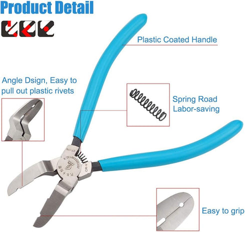 Mutipurpose Diagonal Cutting Pliers Wire Flush Cutters Car Push Retainer Rivet Trim Clip Pry Puller Clips Panel Assortments Puller Auto Body Tools...