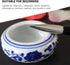 SEWACC 8pcs Ceramic Ink Dish Chinese Calligraphy Ink Dish Porcelain Inkwell Dish Painting Dish for Chinese Calligraphy and Sumi-e Painting Pottery...