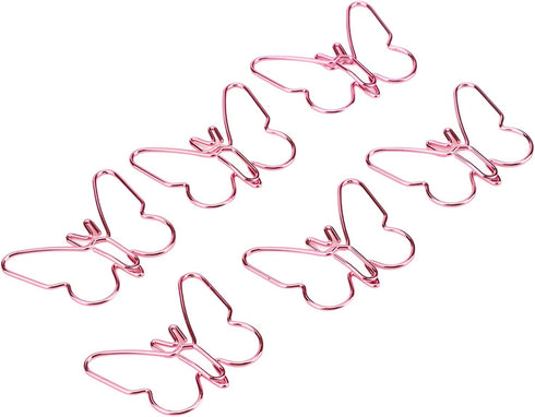 50Pcs Butterflies Paperclip, Multicolor Paperclips Metal Paper Clips Cartoon Color Plating Innovative Cute Paperclips for School Office Supplies...