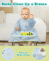 Lictin Coverall Baby Feeding Bib - Long Sleeve Bib Attaches and Fully Cover to Baby Highchair, Waterproof Weaning Bib Adjustable for Baby Toddler ...