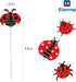 3D Decorative Ladybug Stakes Garden Ladybird Decorations for Yard Patio Lawn Plant Flower Pot Decor, 20 Pcs...