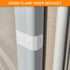 Downspout Adapter Gutter Pipe Clip Hidden Bracket 3x4 White Set of 2...