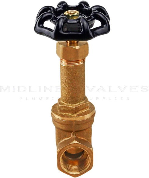 Everflow Supplies 44122-NL 1/2" Long Bonnet Gate Valve With Female Threaded IPS Connections...
