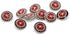 20 pcs Color Contrast Black Enamel Silver Star Sewing Metal Shank Buttons for Coats -25mm -1"...