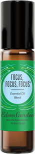 Edens Garden Focus, Focus, Focus Essential Oil Roll-On Blend- 100% Pure Premium Grade, Natural, Therapeutic, Aromatherapy, Kid & Skin Safe, The Be...