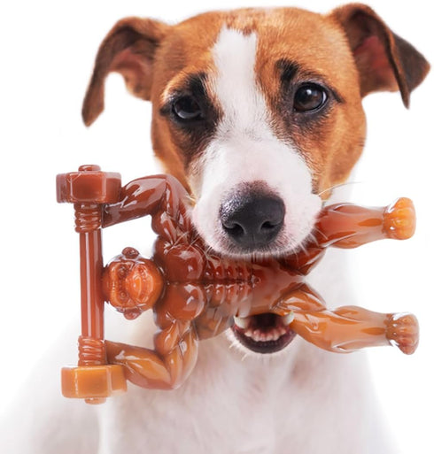 Bacon Flavor Gorilla Dog Chew Toy for Medium & Large Breed Dogs, Indestructible Durable Long Lasting 100% Nylon Dog Chew Toy for Aggressive Chewer...