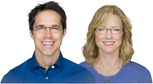 Half Reading Glasses?Metal Frame Readers for Women Men with Pouch (2 Pairs 2.5)...