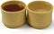 Teacup 80ml Chinese Clay Zisha Kungfu Cup 2pcs Anaglyph bamboo (Yellow duan)...