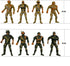 Action Figure Play Set 14pcs Military Toys Trooper with Accessories Including Army Gear Playset - Army Ranger Action Figures Military Toy Soldiers...