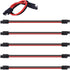 Miady 5-Pack 12" 10 Gauge 2 Pin Quick Disconnect Audiopipe Polarized Wire Harness, Heavy Duty SAE Connector Bullet Lead Cable, SAE Power Automotiv...