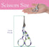 JubileeYarn Rounded Embroidery Craft Stainless Steel Stork Scissors - Small Purple - 3 Pairs...