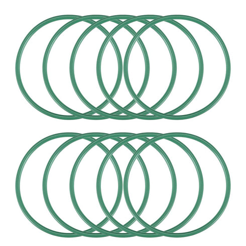 uxcell Fluorine Rubber O-Rings, 43mm OD 39mm ID 2mm Width FKM Seal Gasket for Machinery Plumbing, Green, Pack of 10...