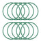 uxcell Fluorine Rubber O-Rings, 43mm OD 39mm ID 2mm Width FKM Seal Gasket for Machinery Plumbing, Green, Pack of 10...