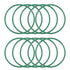 uxcell Fluorine Rubber O-Rings, 43mm OD 39mm ID 2mm Width FKM Seal Gasket for Machinery Plumbing, Green, Pack of 10...
