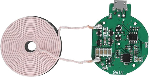 Wireless Charger Transmitter Module, Fast PCBA Circuit Board Coil Wireless Charging Micro USB Port DIY Wireless Charger Parts......