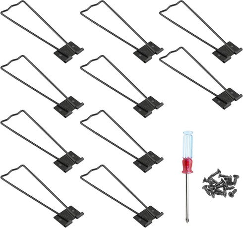 10 Pcs Easel Back, Iron Picture Frame Easel Back, Photo Frame Easel Back Stand with Screws & Screwdriver (Black)...