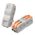 25Pcs Lever Wire Connectors Nuts, Wire Connectors 2 Conductor Compact Splicing, 2 Circuit Inline Splices, 28-12 AWG, SPL-2...