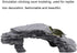 Tnfeeon Tortoise Basking, Hiding Cave Aquarium Reptile Hide Habitat Climbing Dock Decoration Ornament...