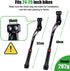 RBRL Bike Kickstand 18mm Hole Spacing, Bike Stand Aluminium Alloy Adjustable Bicycle Kickstand, Rear Side Bicycle Kick Stand for 24''-29'' Mountai...