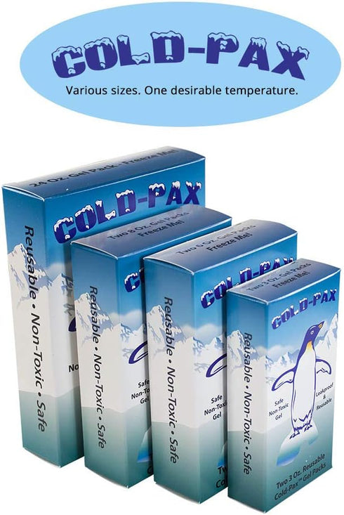 2 Pack - Cold Ice Pack Replacements - 3 oz Long Lasting Gel Packs for Aches, Pains, Bruises, Sores, Coolers, Lunch Boxes, and Medical Purposes...