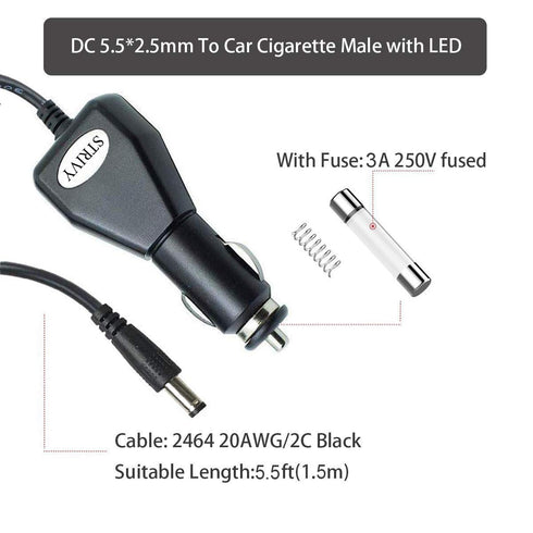 12 Volt Car Vehicle Lighter Adapter for Spectra S1,S2,SPS100,SPS200,Spectra 9 Plus,M1,Double Electric Hospital Grade Breast Pump Replacement Power...