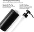 Stainless Steel Soap Dispenser for Bathroom, Matte Black Flat Design, Metal Pump, 10oz Rust-Proof Liquid Hand Soap Dispenser for Kitchen, Refillab...