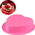 Heart Shaped Silicone Mold, 1 Pack Non-Stick Heart Silicone Baking Bakeware for Birthday Party, DIY Pastry, Mousse, Brownie, Cheesecake, Fondant, ...