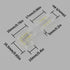 PAUTIX 8mm COB Connector 8pcs L-shaped/Corner Connector,Unwired Clips Solderless Adapter Terminal Extension Connection,2pcs Transparent Gapless Co...