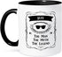 3dRose mug_232417_4 Jefe - The Man The Myth The Legend dad father boss chief in Spanish - Two Tone Black Mug, 11oz...