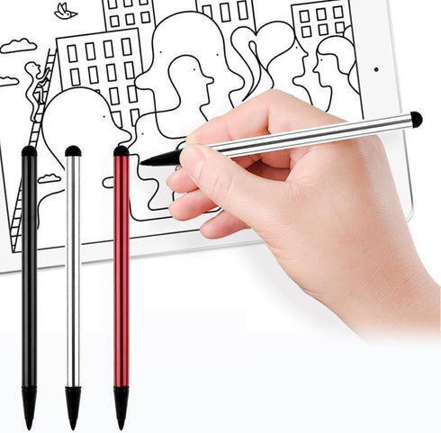 3Pcs Black?Silver and Red Universal Phone Tablet Touch Screen Pen Stylus for Android iPhone iPad Flimikun?Accessories?Stylus Pens...