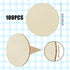 100 Pieces Unfinished Wood Circle - 2 Inch Round Disc Blank Natural Wooden Cutout Ornaments for Decoration DIY Craft Art Supplies, 0.11 inch Thick...